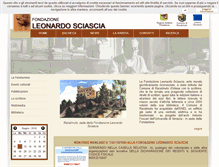 Tablet Screenshot of fondazioneleonardosciascia.it